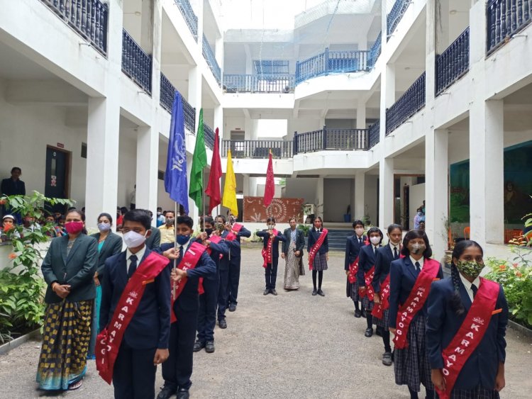 कर्मयोगी विद्यानिकेतन सेमी इंग्लिश स्कुल पंढरपूर येथे  “इन्व्हेस्टीचर सेरेमनी” उत्साहात साजरी