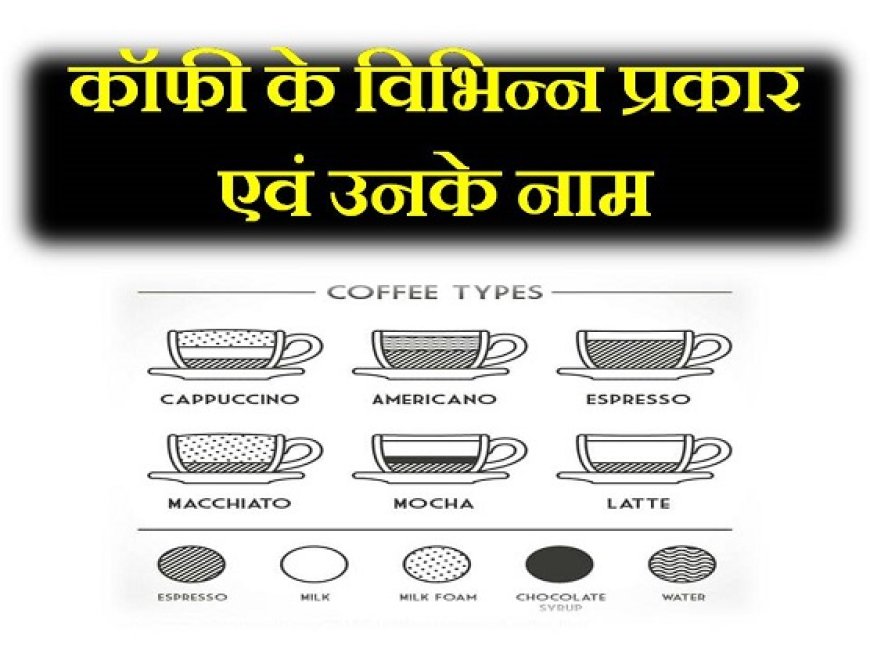 जानिए कॉफी कितने प्रकार के होती हैं, और कैसे बनाई जाती है | Types of Coffee in hindi