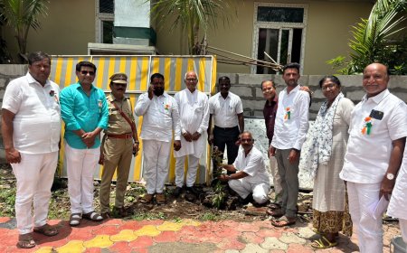 शिवपार्वती नगर, टाकळी रोड परिसरातील खुल्या जागेत वृक्षारोपणाचा उपक्रम 
