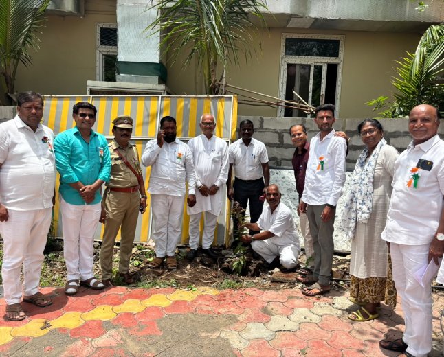 शिवपार्वती नगर, टाकळी रोड परिसरातील खुल्या जागेत वृक्षारोपणाचा उपक्रम 