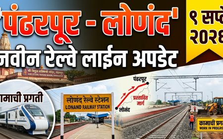 पंढरपूर–लोणंद (फलटणमार्गे) नवीन रेल्वे मार्ग प्रकल्प (~१०८ किमी) बाबतची सध्याची प्रशासकीय, राजकीय आणि तांत्रिक माहिती